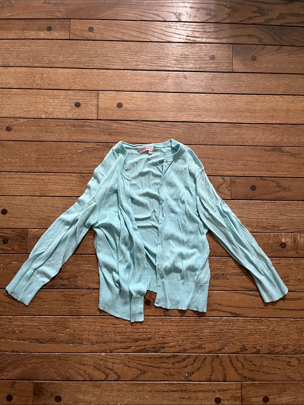 fresh produce Light Aqua Button-Front Cardigan